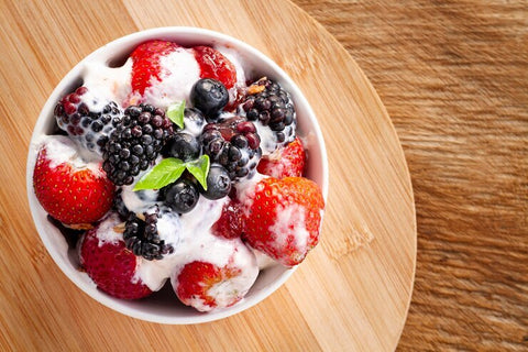 Greek yogurt with berries