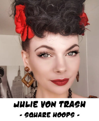 Julie von Trash - Atomic Square Hoops