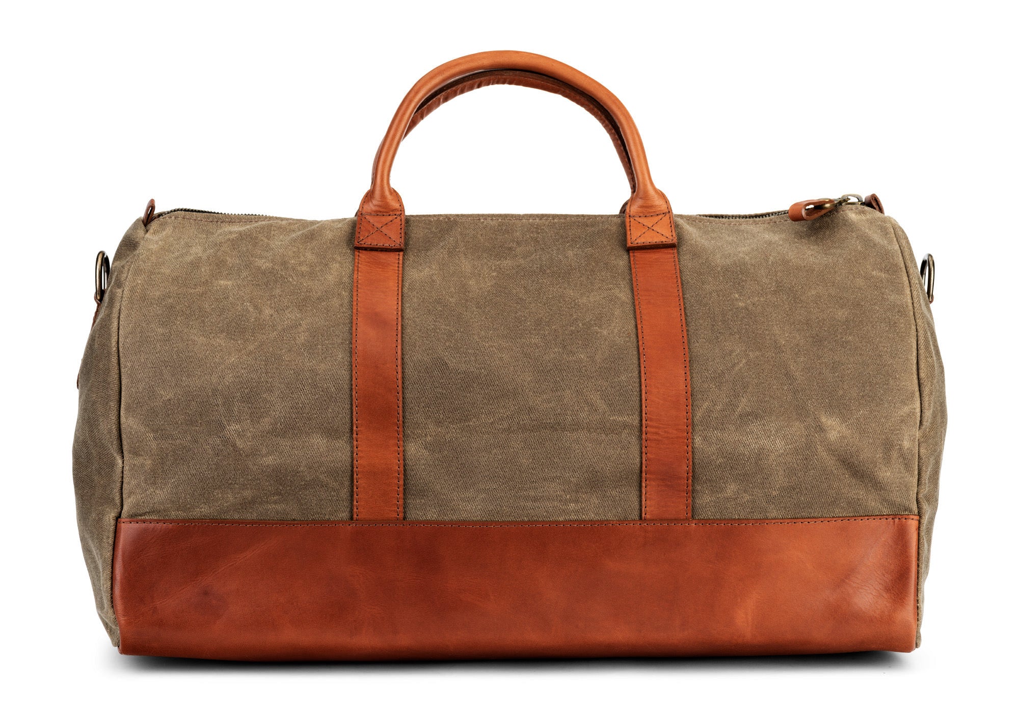 canvas leather weekender