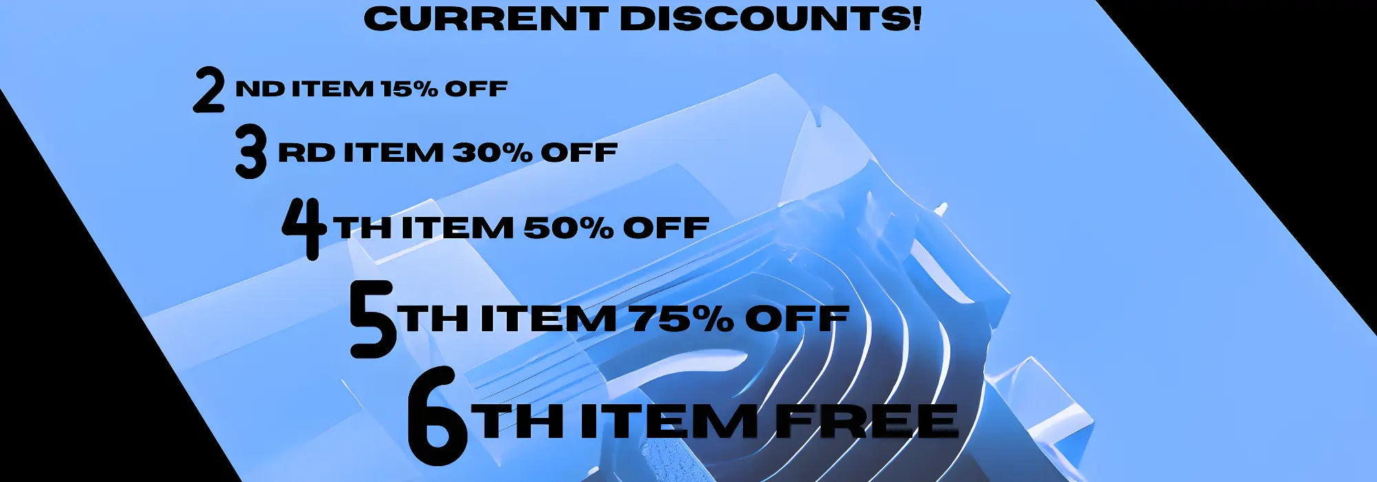 latest banner showing our discounts