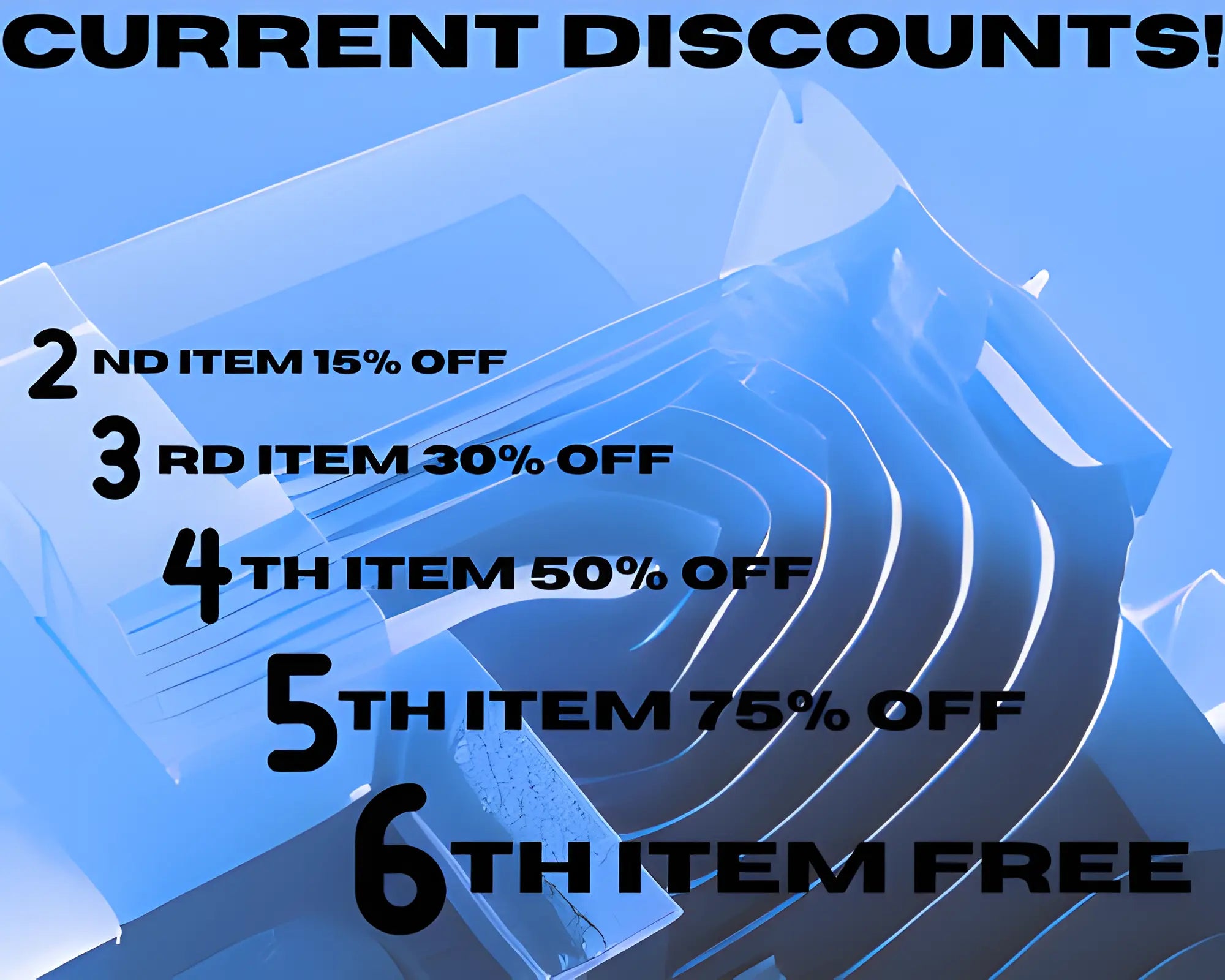 latest banner showing our discounts mobile