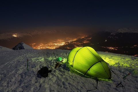 Camping in the winter