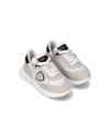 Baby Antibes Low-Top Sneakers in Nylon And Leather, White. Philippe Model