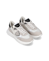 Junior Antibes Low-Top Sneakers in Nylon And Leather, White Philippe Model