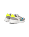 Junior Antibes Low-Top Sneakers in Leather And Printed Details, Grey Yellow Philippe Model - 3