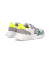 Junior Antibes Low-Top Sneakers in Leather And Printed Details, Gray Yellow Philippe Model - 3