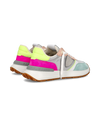 Sneaker bassa Antibes donna - argento e fluo Philippe Model - 3