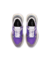 Basket running basse Antibes femme - violet et gris Philippe Model - 4