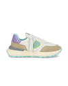 Sneakers Sportswear Antibes Women Nylon And Leather Turquoise Green White Philippe Model