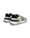 Sneakers Antibes da Uomo Bianche e Verdi in Tessuto Tecnico E Pelle Philippe Model - 3