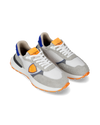 Flache Antibes Running-Sneakers für Herren – Weiß & Orange Philippe Model