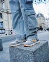 Flache Antibes Running-Sneakers für Herren – Weiß & Orange Philippe Model - 6