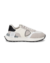 Men's Antibes Low-Top Sneakers in Nylon And Leather, White Philippe Model