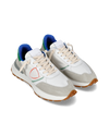 Men's low Antibes sneaker - white, green and blue Philippe Model