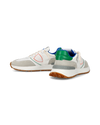 Sneaker bassa Antibes uomo - bianco, verde e blu Philippe Model - 6