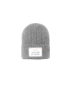 Beanie in Mohair Wool, Gray Philippe Model