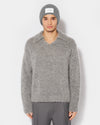 BEANIE MOHAIR WOOL UNISEX GRAY Philippe Model