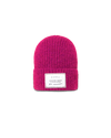 Beanie in Mohair Wool, Fuchsia Philippe Model