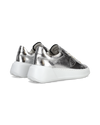 Women’s low Tres Temple sneaker - silver Philippe Model - 3