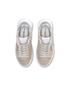 Flache Tres Temple Sneakers für Damen – Beige & Silber Philippe Model - 4
