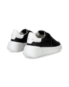 SNEAKERS TRES TEMPLE TENNIS WOMEN BLACK WHITE Philippe Model - 3