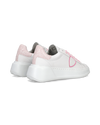 Flache Tres Temple Sneakers für Damen – Weiß und Fuchsia Philippe Model - 3