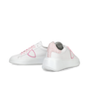 Flache Tres Temple Sneakers für Damen – Weiß und Fuchsia Philippe Model - 6
