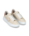 Women’s low Tres Temple sneaker - pink and nude Philippe Model - 2