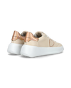 Women’s low Tres Temple sneaker - pink and nude Philippe Model - 3