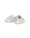 Baby Temple Low-Top Sneakers in Leather, White Pink Philippe Model - 6