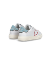 Baby Temple Low-Top Sneakers in Leather, White Ligh Blue Philippe Model - 3