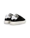 Junior Temple Low-Top Sneakers in Leather, Black White Philippe Model - 3