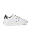 SNEAKERS TEMPLE TENNIS WOMEN SILVER WHITE Philippe Model