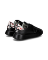 Flache Temple Sneakers für Damen aus Leder – Schwarz Philippe Model - 3