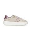 Sneakers Temple Tennis Women White Pink Philippe Model