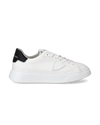 Men's Temple Low-Top Sneakers in Leather, White Black Philippe Model - 1