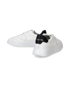 Men's Temple Low-Top Sneakers in Leather, White Black Philippe Model - 6