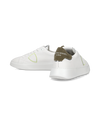 Flache Temple Sneakers für Herren – Weiß und Grün Philippe Model - 6