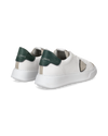 Basket basse Temple homme - blanc et vert Philippe Model - 3