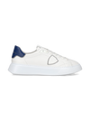 Men's low Temple sneaker - white and blue Philippe Model - 1