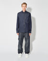 Men's Shirt in Denim And Leather, Blue Philippe Model - 6