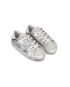 Flache Baby Paris Sneakers aus Leder – Silber Philippe Model - 3