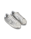 Junior Paris Low-Top Sneakers in Leather, Silver Philippe Model