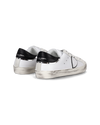 Junior Paris Low-Top Sneakers in Leather, White Black Philippe Model - 3