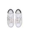 Flache Junior Paris Sneakers aus Leder – Weiß und Schwarz Philippe Model - 4