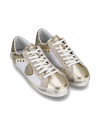 Junior Paris Low-Top Sneakers in Leather, White Gold Philippe Model - 2