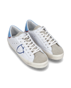 Junior Paris Low-Top Sneakers in Leather, White Light Blue Philippe Model - 2