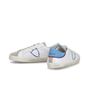 Junior Paris Low-Top Sneakers in Leather, White Light Blue Philippe Model - 6