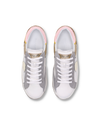 Junior Paris Low-Top Sneakers in Leather, White Cognac Philippe Model - 4