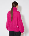 Jersey de lana de mohair con cuello de tortuga para mujer - Ciclamen Philippe Model - 4